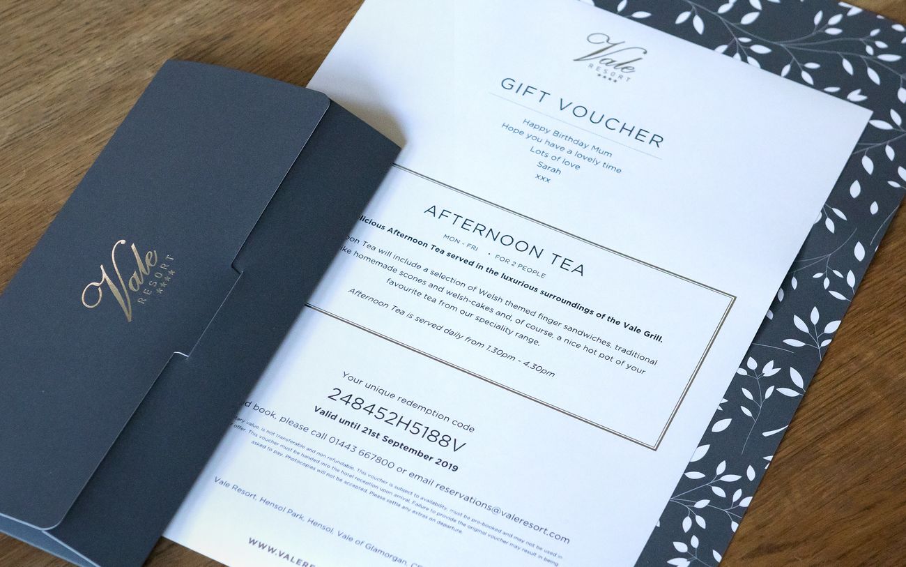 Afternoon Tea Gift Voucher | Hensol Castle
