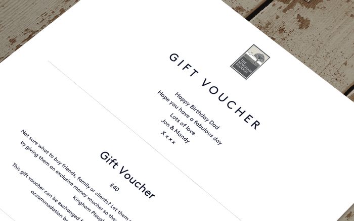 Gift Voucher - The Kingham Plough