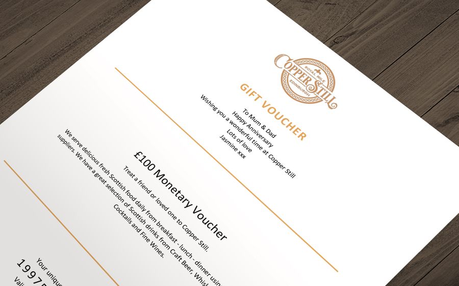 Gift Vouchers Copper Still