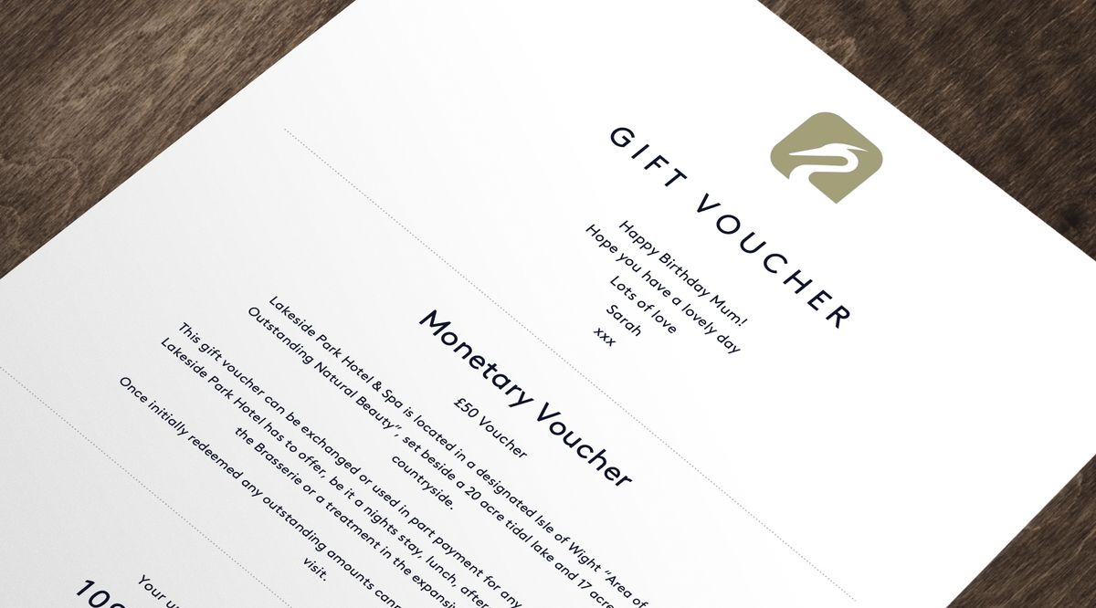 Gift Vouchers - Lakeside Park Hotel & Spa